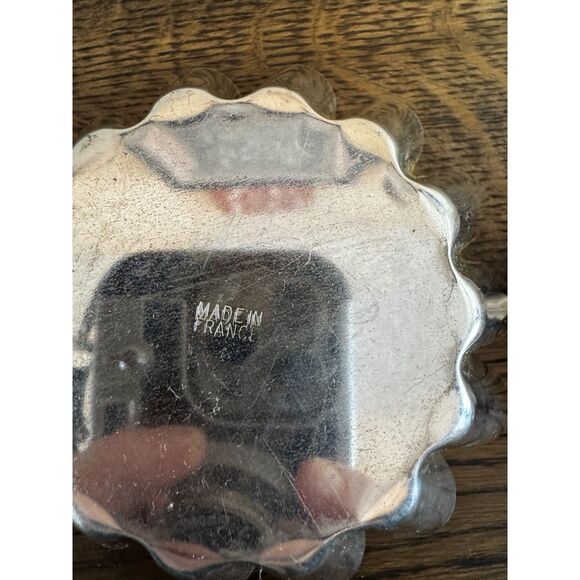 2 French baking pans, cakes, tarts - aluminum fluted pans - Picture 5 of 5